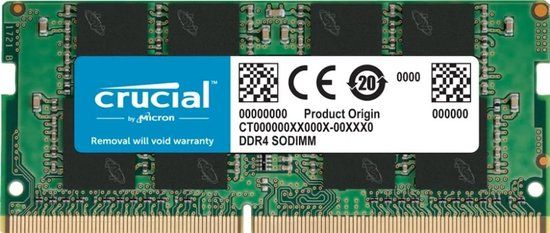 Crucial 16GB DDR4 3200MHz SODIMM Non-ECC CL22
