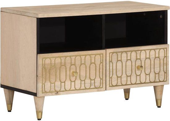 vidaXL Tv-meubel 70x33x46 cm massief mangohout