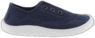 Victoria Blauwe canvas babysneakers met klittenbandsluiting