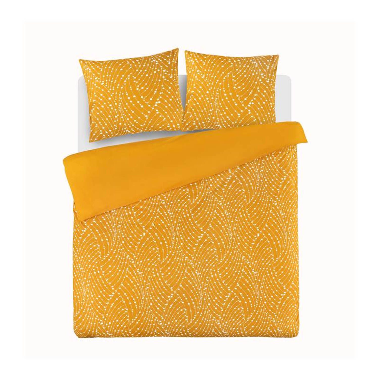 Day Dream Hazel Dekbedovertrek Lits-jumeaux 240x200/220 cm + 2 kussenslopen 60x70 cm - Geel - Katoen