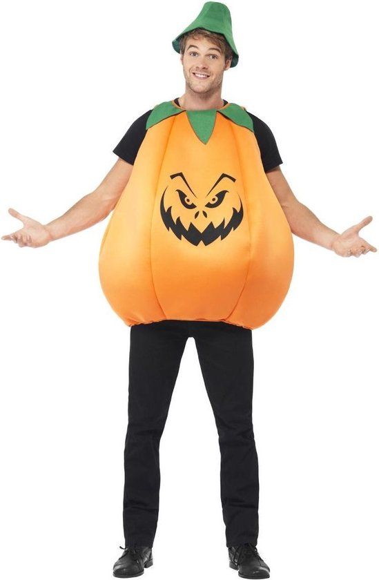 Smiffys Verkleedkostuum pompoen voor volwassenen Halloween pak - One size