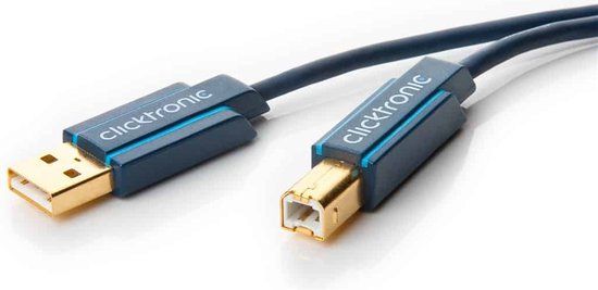 Clicktronic USB-A naar USB-B 2.0 adapterkabel - 10 stuks