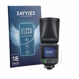 Savvies Screenprotector voor Godox V1 mid - Folie Beschermfolie transparant 18 Stuks