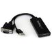StarTech.com StarTech VGA naar HDMI Adapter met USB Audio & Voeding - Zwart - 0.3m