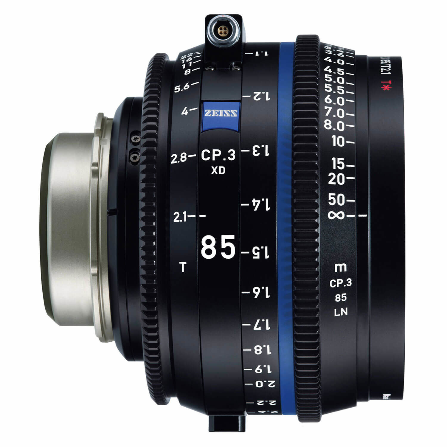 ZEISS Compact Prime CP.3 XD 85mm T2.1 PL-vatting met eXtended Data