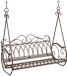 vidaXL Banc de jardin Acier Marron antique