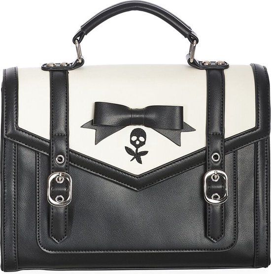 Banned Nevermore Satchel Dames Handtas - zwart