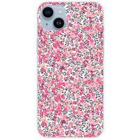 1001 coques Apple iPhone 15 Plus Liberty Wiltshire Rose Bedrukt Siliconen Hoesje