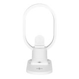 HOME DECO FACTORY LA0024 3-in-1 LED Lamp with Induction Charger and USB-C Port, White