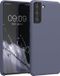 kwmobile telefoonhoesje geschikt voor Samsung Galaxy S21 - Hoesje met siliconen coating - Smartphone case in lavendelgrijs