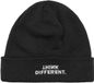 Mister Tee Think Different Heavy Knit Beanie Muts - Zwart