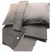 Caleffi 1001788 katoenen jeans-beddengoedset voor eenpersoonsbed, antraciet