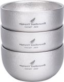 ZenithVibe Mini double-walled cup of Titanium, 40ml, Insulation for Coffee and Whisky, Dishwasher-safe, Silver