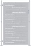 vidaXL Tuinpoort 85 x 144 cm Roestvrij staal Zilver Vergrendelbaar