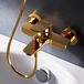 AM.PM X-Joy - Robinet de baignoire - Mélangeur - Entraxe 150 mm - Économie d'eau - Or