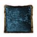 Kare Design Cannes Kussen Franje 55x55cm Blauw Velvet
