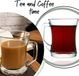 Luxe set de café en verre, composé de 6 pièces