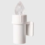 La Briantina Fiamma Elektrisch theelicht 365 dagen met kleefhouder, knipperlicht, weerbestendig, voor binnen en buiten, inclusief batterij, Ø 2,5 x 7 cm