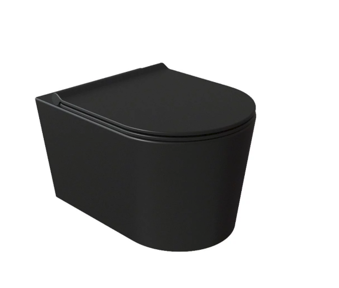 Salenzi Toiletzitting Civita Form Slim Mat Zwart