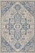 Safavieh Medallion Indoor/Outdoor Geweven Vloerkleed, Beachhouse Collectie, BHS138, in Blauw & Creme, 160 X 229 cm