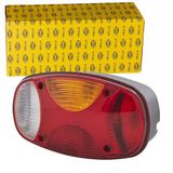HELLA 2VP 343 640-081 Achterlicht - Cargoluna - Gloeilamp - 24V - Opbouw/Geschroefd - Lenskleur: meerdere kleuren - Stekker: Afscherming stekkercontact - rechts - Aantal: 1
