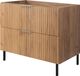 3E 3xE living.com 3xE living Sous-vasque sur pieds 80 cm, chêne craft, poignées argentées