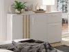 Commode GONZOLA 3 portes 1 tiroir blanc