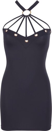Cottelli Collection - Seductieve Mini Jurk Zwart Maat M