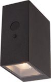 Lucide BOLTON - Wandlamp - Zonne-energie - LED Dimbaar - 1x1W 3000K - IP54 - Beweging & dag/nacht sensor - Zwart