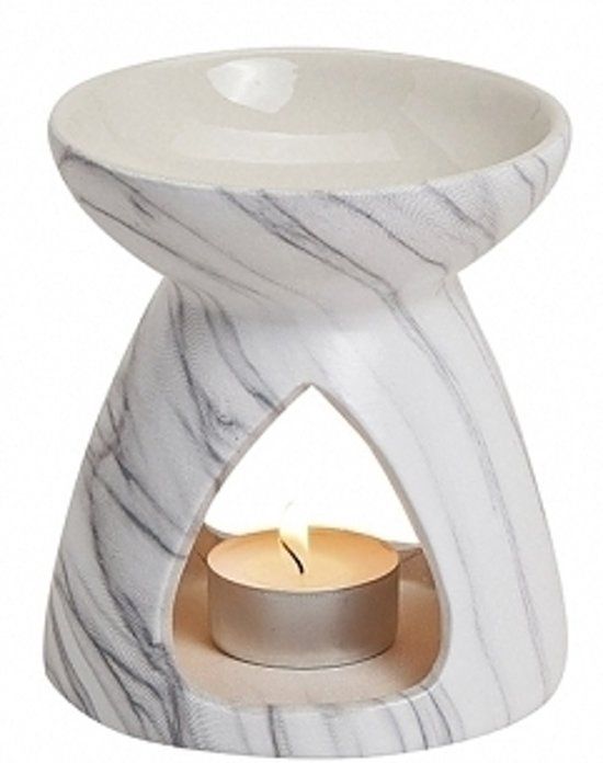 Oliebrander wit rond 11 cm - waxbrander