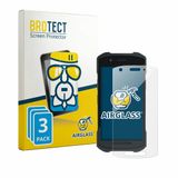 BROTECT Screenprotector 3 Stuks voor Zebra TC21/TC26 Beschermglas Transparant