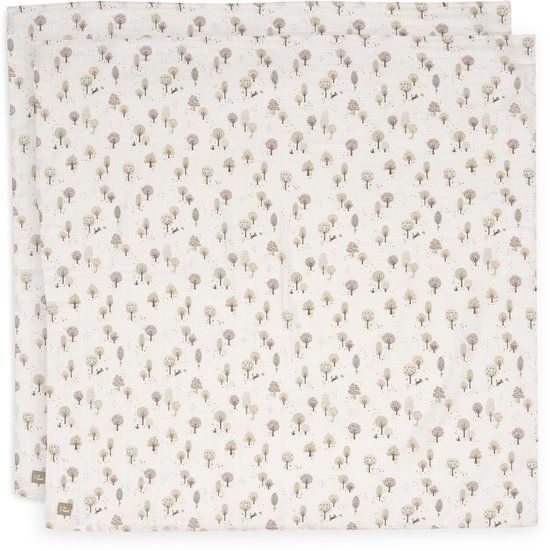 Jollein Hydrofiele Doek Large - 115x115cm - Tiny Park - 2 Stuks