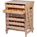 dobar® Green Label 29024FSCe Appelsteiger met 6 schuifladen, fruithorde van massief hout, voorraadrek voor levensmiddelen, appelkist, fruitkist, 51 x 40,5 x 70,5 cm, massief grenen natuur