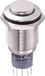 TRU COMPONENTS 701932 LAS2GQH-22/N/P Vandalismebestendige druktoets 250 V/AC 3 A 2x aan/(aan) Moment Messing Nikkel 1 stuk(s)