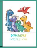 Dinosaur Coloring Book: Fun Dino Coloring Pages, Mazes, Dot-to-Dot & Drawing Activities for Kids Ages 4-8