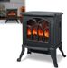 Merkloos Elektrische Open Haard met Verwarming - Elektrische Haard - Elektrische Kachel - Draagbare Open Haard - Inclusief Vlamsimulatie - 750 W/1500 W Led-Decoratieve Open Haard voor Binnen - Zwart