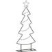 Arbre de Noël en métal avec support noir 90,5 cm acier