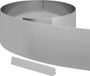 vidaXL Grasafscherming 450 x 25 cm Staal Zilver