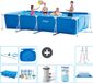 Intex Rechthoekig Frame Zwembad - 450 x 220 x 84 cm - Blauw