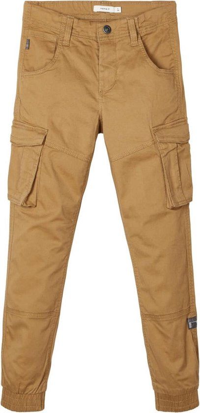 Name it Kids Cargo Broek Jongens - Bamgo Kelp - Maat 116 - Beige