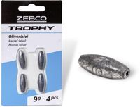 Zebco Trophy Barrel Lead - 9g (4 pcs)