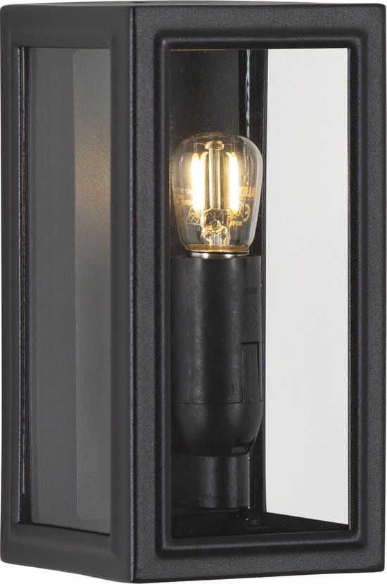 KS Verlichting Spark Mini Muurlamp Zwart met LED