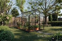 Royal Well Mary III aluminium tuinkas 212x360 zwart