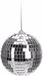 Merkloos / Sans marque Koopman International Disco kerstbal - 2x - zilver - D6 cm - glas/foam