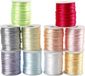 Creotime Cordon satiné - Assortiment, d: 2 mm, couleurs pastel, 10x50 m