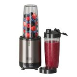 Black+Decker - persoonlijke blender + 1000W | 700 ml | 2 draagbare Tritan-bekers | RVS 304 messen | ijs vermalen | vaatwasbestendig | antislipvoet | vingerafdrukvrij
