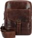 Greenburry Rugged Crossbody tas Leer 19 cm - Mannen - bruin