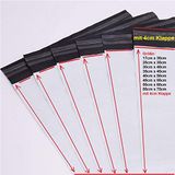 logei® Plastic verzendzakken, 100 stuks, voor kleding en textiel, zelfklevend, ondoorzichtig, 35 x 45 cm + 5 cm