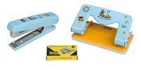 Idena 10495 - Punch en nietmachine set, piratenmotief, 1 set