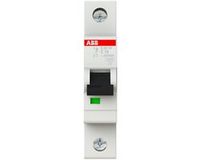 ABB S201M-C10 Miniatuur Stroomonderbreker, 1 Pool, Type C, 10kA/15kA Breaking Capaciteit, 10 Amp Stroom (2CDS271001R0104)